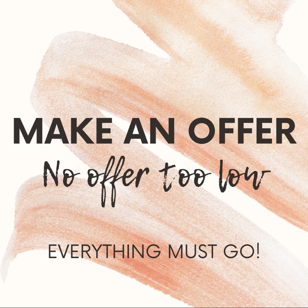 Everything must go!